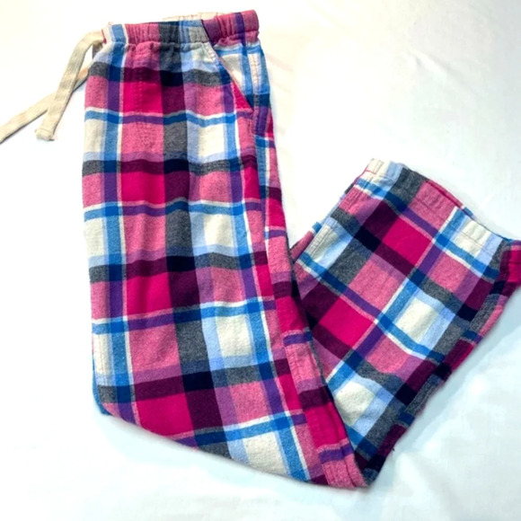 Flannel Plaid  Straight Leg Pajama Pants / Small - Picture 3 of 9